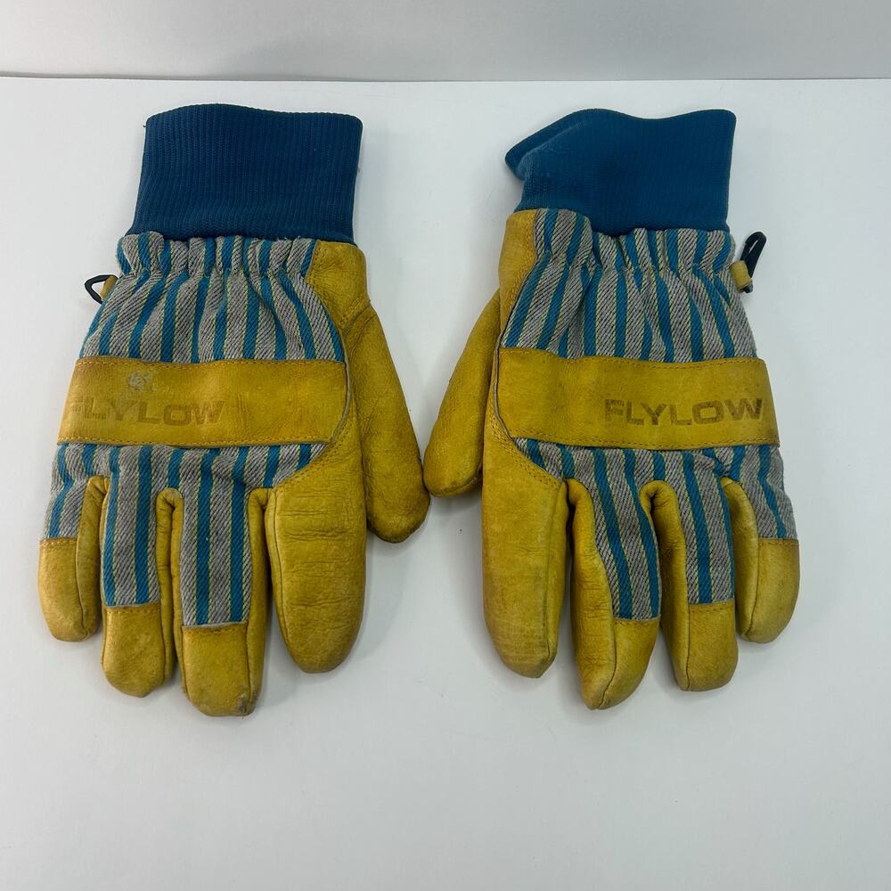Flylow Tough Guy Gloves, Large, Natural/Denim Unisex
